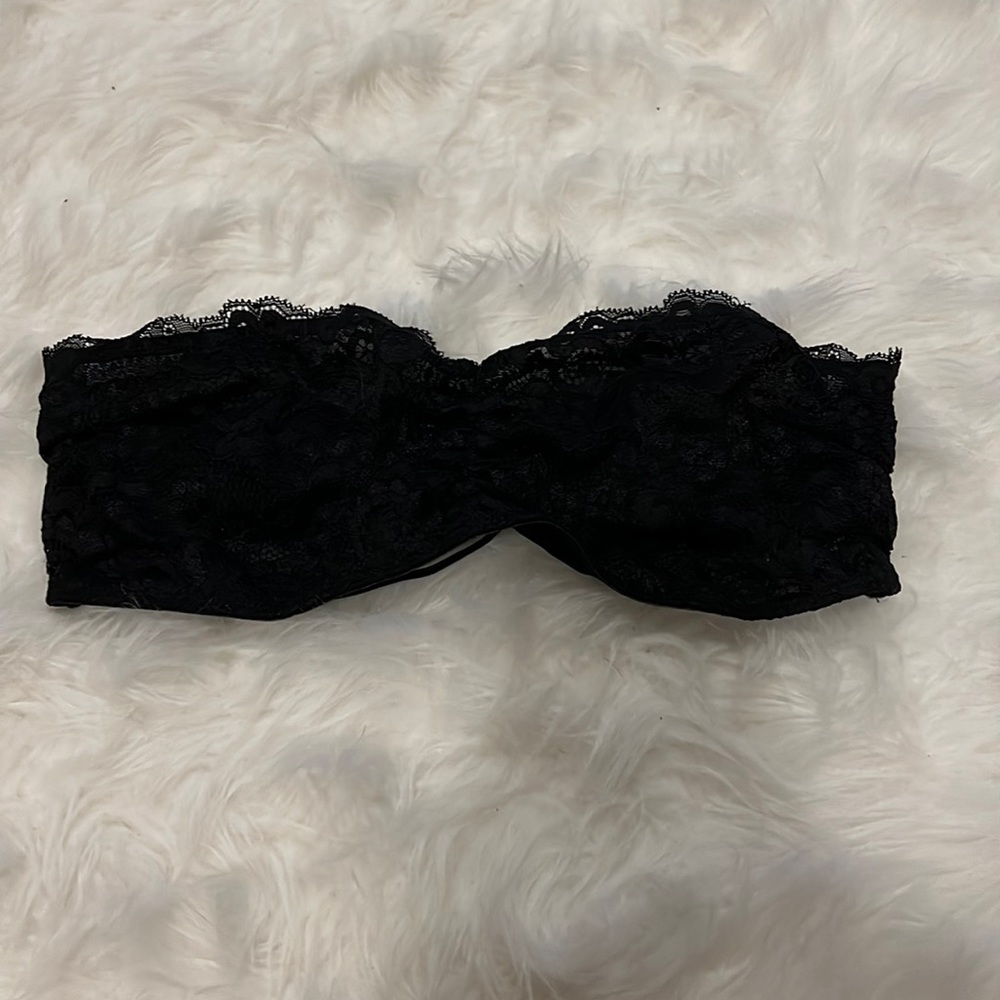 Strappy back strapless bralette